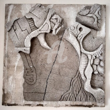 Escultura titulada "ancient ruins" por Timur Tekbas, Obra de arte original, Hormigón celular