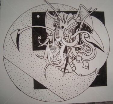 "pilot kalem çizim" başlıklı Heykel Timur Tekbas tarafından, Orijinal sanat, Kâğıt