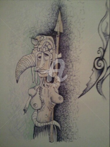 "pilot kalem çizim t…" başlıklı Heykel Timur Tekbas tarafından, Orijinal sanat, Kâğıt