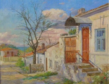 Painting titled "Старая Феодосия" by Tin Gali, Original Artwork, Oil