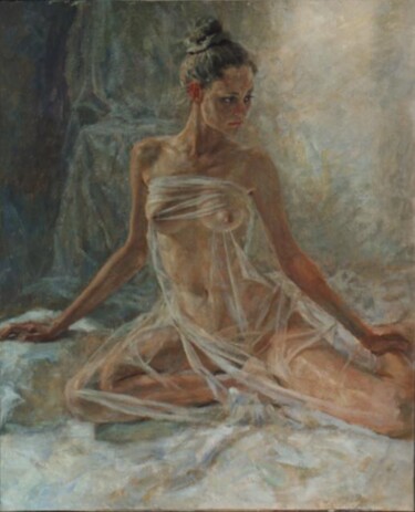 Painting titled "Прозрачность" by Tin Gali, Original Artwork, Oil