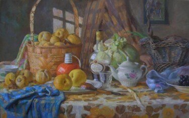 Painting titled "Корзинки" by Tin Gali, Original Artwork, Oil