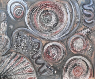 Pintura titulada "Inquietudine" por Tina Copani, Obra de arte original, Acrílico Montado en Bastidor de camilla de madera