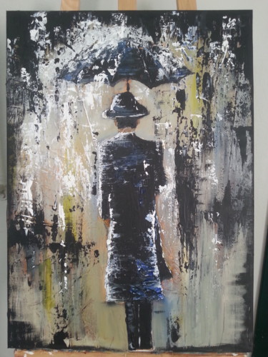 Painting titled "Gentleman" by Tina Georgovrettakou, Original Artwork