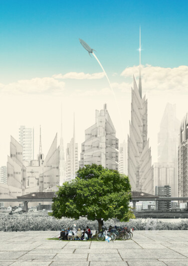 Fotografía titulada "Graphite City, Ritc…" por Tina Lane, Obra de arte original, Fotografía manipulada