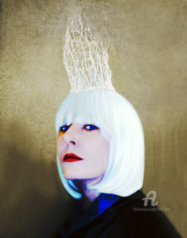 Photography titled "Ice Queen" by Tina Lane, Original Artwork, Manipulated Photography