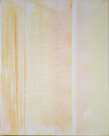 Peinture intitulée "Lemon Yellow" par Tina Lane, Œuvre d'art originale, Acrylique Monté sur Châssis en bois