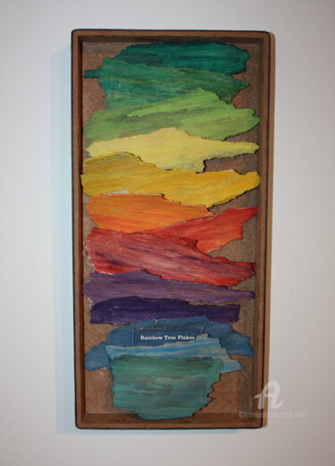 Installazione intitolato "Rainbow Tree Flakes" da Tina Lane, Opera d'arte originale