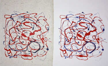 Отпечатки и Гравюры под названием "Mono Repeat" - Tina Lane, Подлинное произведение искусства, Монотип