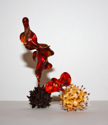 Sculpture titled "Yonic and Phallic" by Tina Lane, Original Artwork, Resin