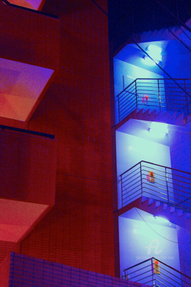 Photography titled "Red/Blue" by Tina Lane, Original Artwork