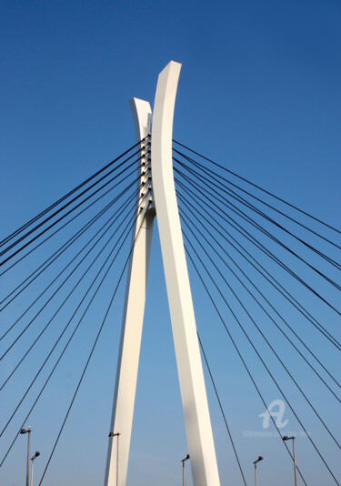 Photography titled "Bridge Blue" by Tina Lane, Original Artwork