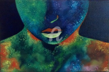 Painting titled "L arlequin cosmique" by Shanna Kilaio - Onaicrom, Original Artwork