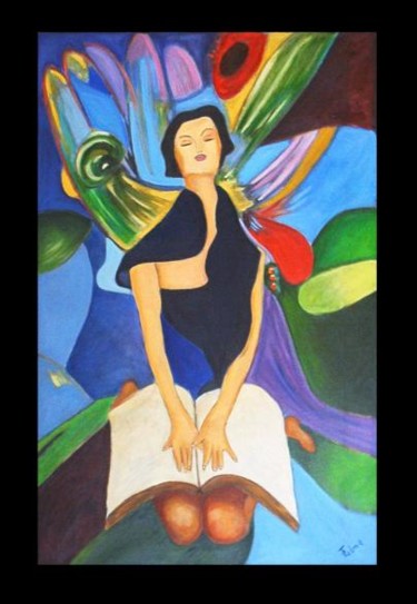 Pittura intitolato "tina palma - visione" da Tina Palma, Opera d'arte originale, Olio
