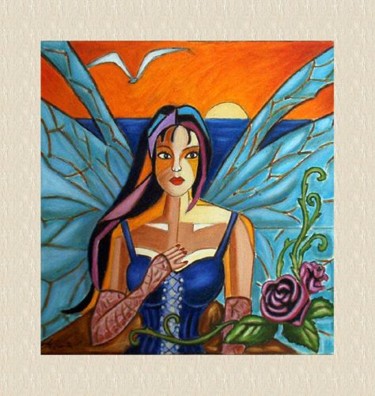 Pittura intitolato "tina palma - farfal…" da Tina Palma, Opera d'arte originale