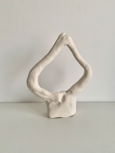 Sculpture intitulée "Creamy sculpture" par Tina Shenk, Œuvre d'art originale, Céramique
