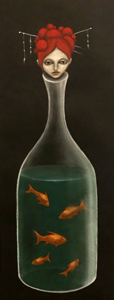 Картина под названием "Substance" - Tina Asadova, Подлинное произведение искусства, Пастель