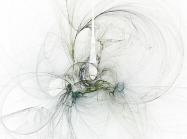 Digital Arts titled "Voile-bleu" by Tina Verpoorten, Original Artwork, 2D Digital Work