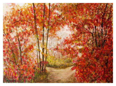 Peinture intitulée "automne.jpg" par Tina Verpoorten, Œuvre d'art originale