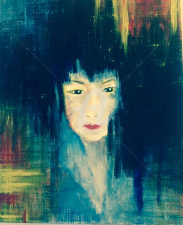 Peinture intitulée "Chinese Lady" par Tina M. De Montorge, Œuvre d'art originale, Huile