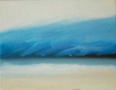 Painting titled "WAVE" by Tina Bluefield, Original Artwork