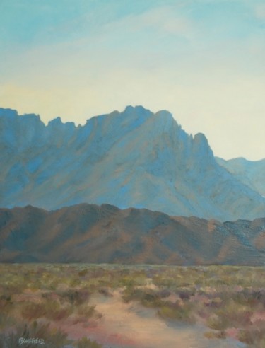Pintura titulada "PROVIDENCE MOUNTAIN…" por Tina Bluefield, Obra de arte original, Oleo