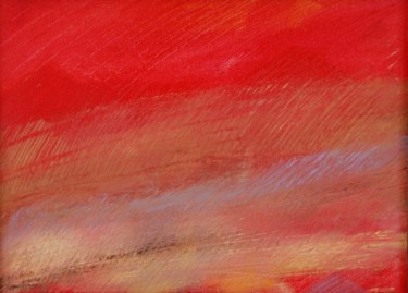 Peinture intitulée "DESERT REDSCAPE 1" par Tina Bluefield, Œuvre d'art originale, Huile
