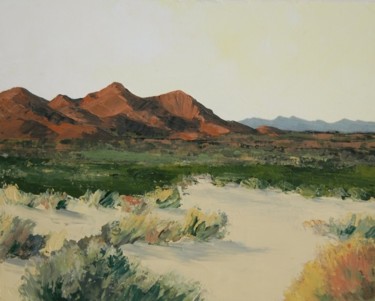 Malerei mit dem Titel "MOJAVE SPRING" von Tina Bluefield, Original-Kunstwerk, Öl
