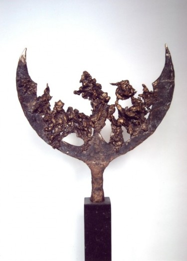 Skulptur mit dem Titel "Bearer  XI" von Tina Lintvelt, Original-Kunstwerk, Metalle