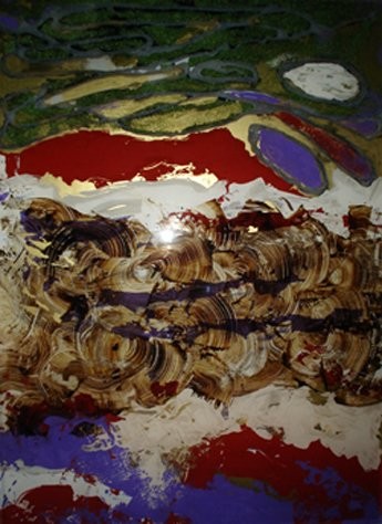 Pittura intitolato "flussi2" da Tina Loiodice, Opera d'arte originale