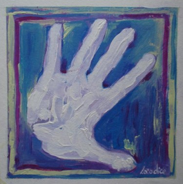 Pittura intitolato "gi'mme five" da Tina Loiodice, Opera d'arte originale