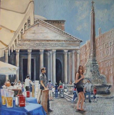 Pittura intitolato "Mezzogiorno al Pant…" da Tina Loiodice, Opera d'arte originale