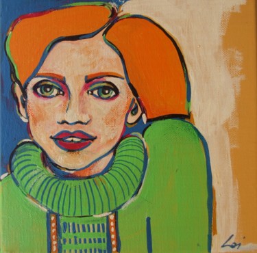 Pittura intitolato "donna2" da Tina Loiodice, Opera d'arte originale, Acrilico