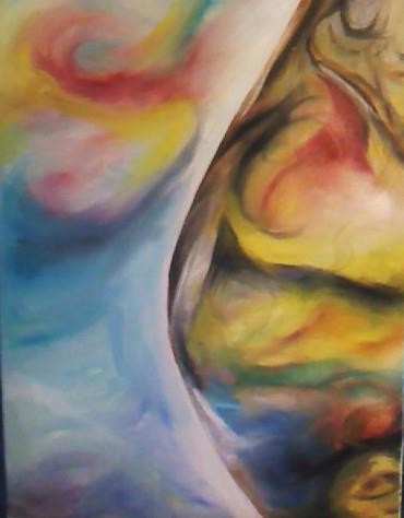 Painting titled "marble_painting.jpg" by Tina Hale, Original Artwork