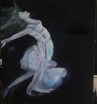 Painting titled "wite_ghostly_dancer…" by Tina Hale, Original Artwork