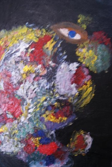 Картина под названием "Абстракция" - Tina Shmidt, Подлинное произведение искусства, Масло