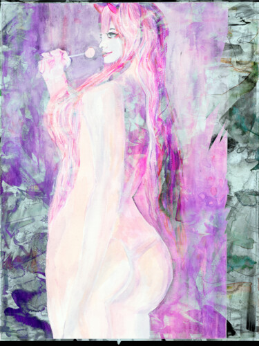 Painting titled "Lolli pop art" by Tinge, Original Artwork, 2D Digital Work