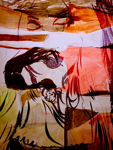 Pittura intitolato "Gothique digital-de…" da Tinge, Opera d'arte originale, Collage digitale