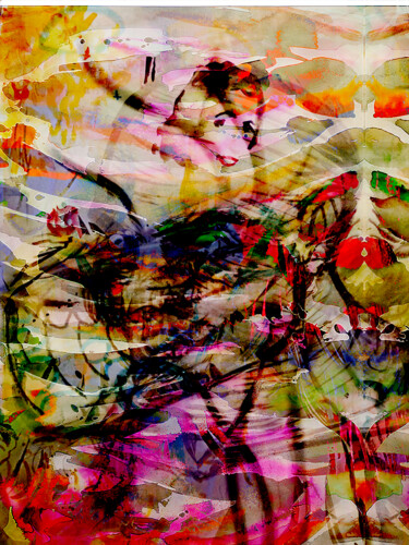 Pintura titulada "SinbadsSatyr" por Tinge, Obra de arte original, Acuarela