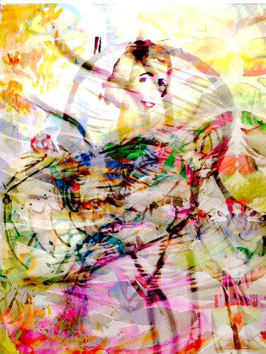Картина под названием "Sinbads Satyr 2" - Tinge, Подлинное произведение искусства, Акварель