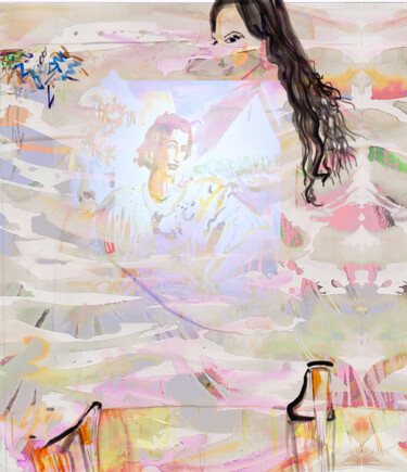 Arts numériques intitulée "Rock of Ages Gibral…" par Tinge, Œuvre d'art originale, Collage numérique