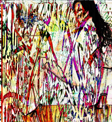 Картина под названием "Directive Abstract" - Tinge, Подлинное произведение искусства, 2D Цифровая Работа