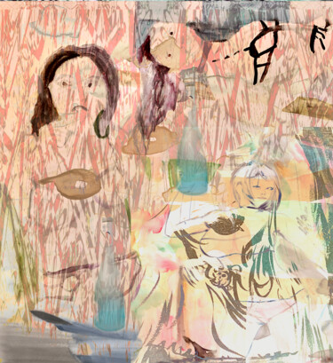 Digitale Kunst mit dem Titel "Mai tai variant 1" von Tinge, Original-Kunstwerk, Digitaldruck