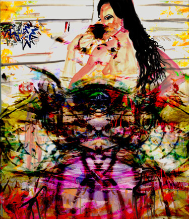 Arte digitale intitolato "BlackBeards Stash" da Tinge, Opera d'arte originale, Collage digitale