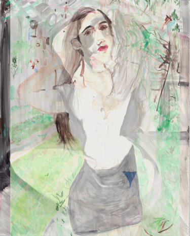 Peinture intitulée "A very deep portrai…" par Tinge, Œuvre d'art originale, Collage numérique