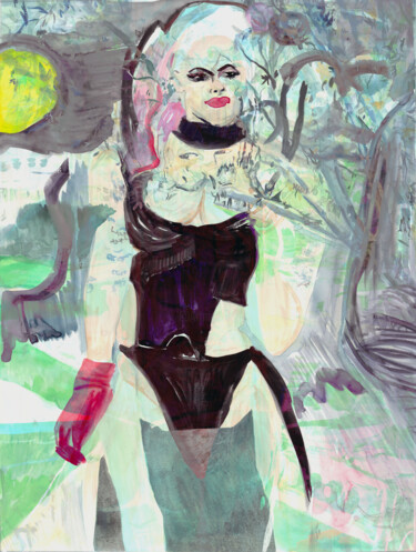 Painting titled "Gaga Thought Of A R…" by Tinge, Original Artwork, Digital Collage