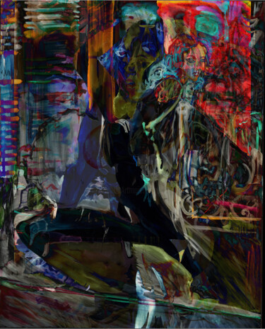 Картина под названием "carnage" - Tinge, Подлинное произведение искусства, Цифровой коллаж