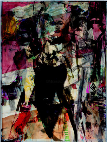 Картина под названием "Hallowqueen" - Tinge, Подлинное произведение искусства, Цифровой коллаж