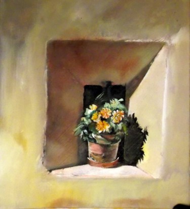 Painting titled "La Nicchia" by Tino Cavagnoli, Original Artwork, Acrylic