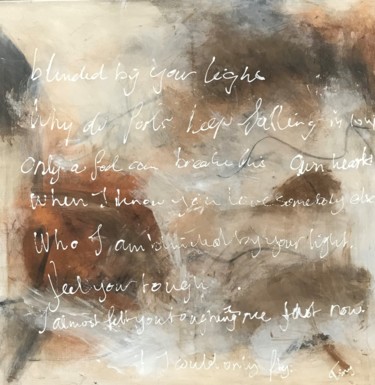 Peinture intitulée "Blinded by your lig…" par Tiny De Bruin, Œuvre d'art originale, Acrylique